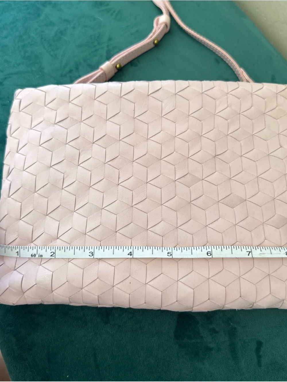 Madewell Woven Pale Pink Crossbody Bag - Picture 8 of 9